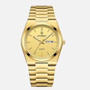 Fortuno Gold Men’s Watch – 40mm Gold Stainless Steel – Brand New